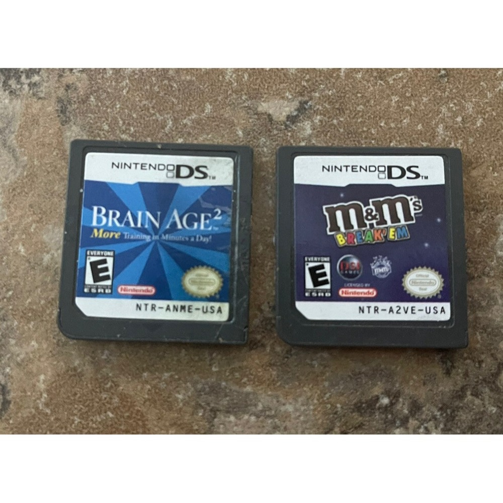 Nintendo DS Brain Age 2 More Training in Minutes a Day game, M&M Break'em  game